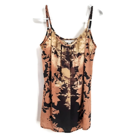 CAbi Pink Sunset Shadow Floral Cami Tank Style 553 - Picture 3 of 10